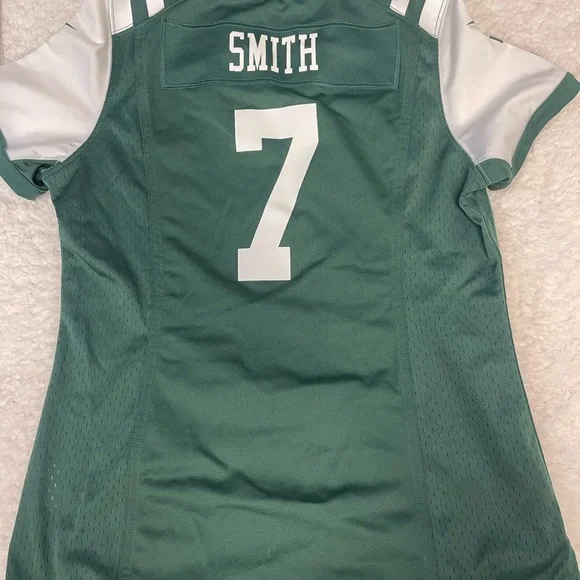 Geno Smith New York Jets Official Nike Women’s Game Jersey – Green - Picture 7 of 9